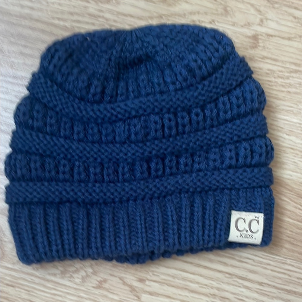 CC Kids Navy Knit Beanie